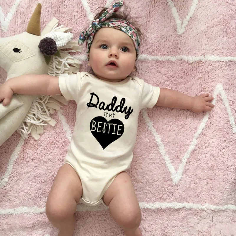 Baby Clothing Gender Neutral - Tutina per Neonati con Scritta 'Daddy