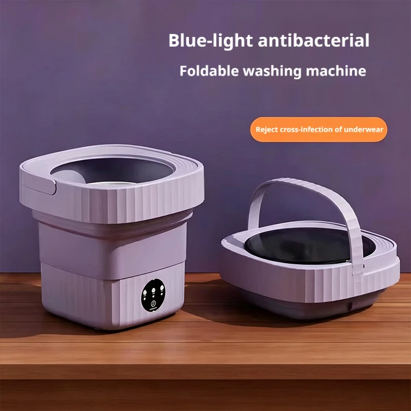 Baby Clothing Washing Machine - Mini Lavatrice Pieghevole con Luce Blu
