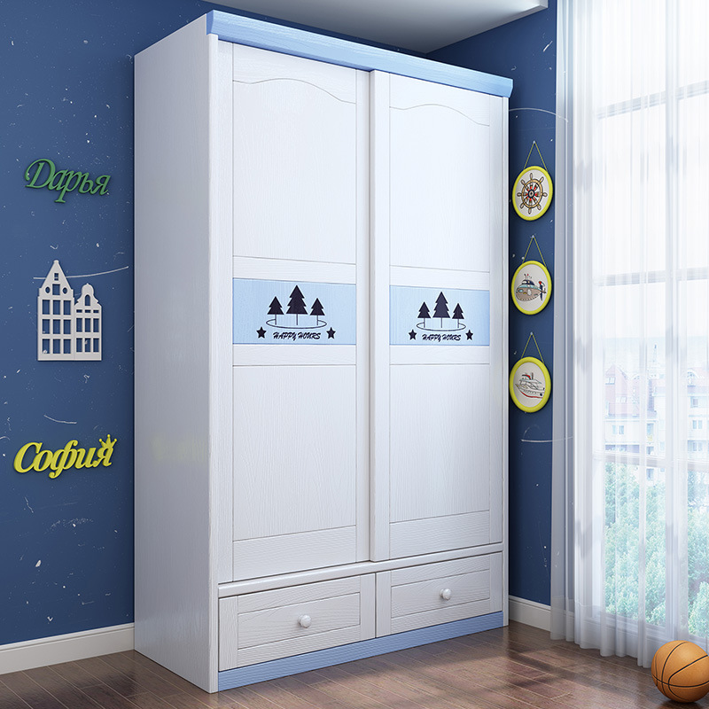 Baby Clothing Factory - Armadio Moderno in Legno per Bambini