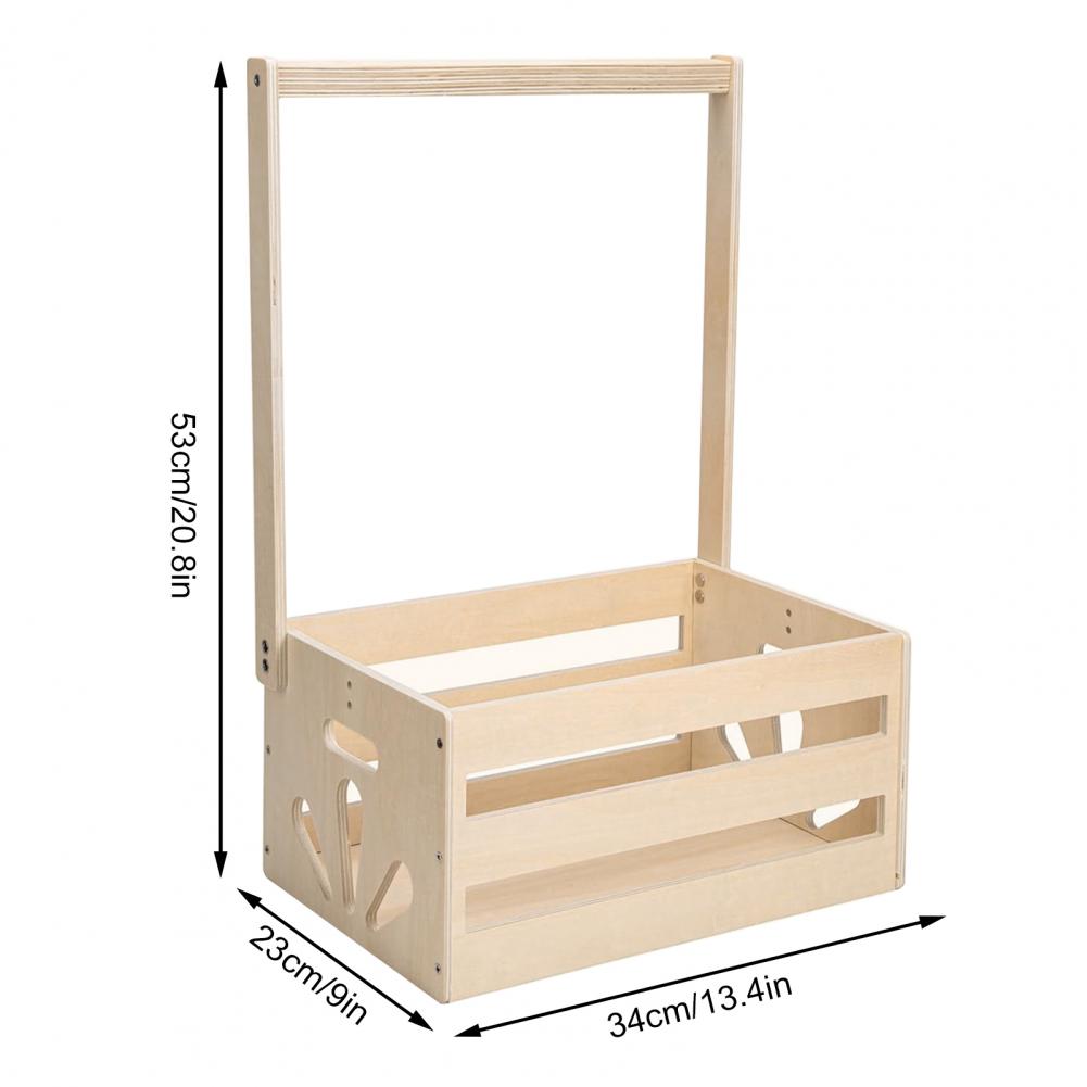 Baby Clothing Types - Cesta portaoggetti in legno per baby