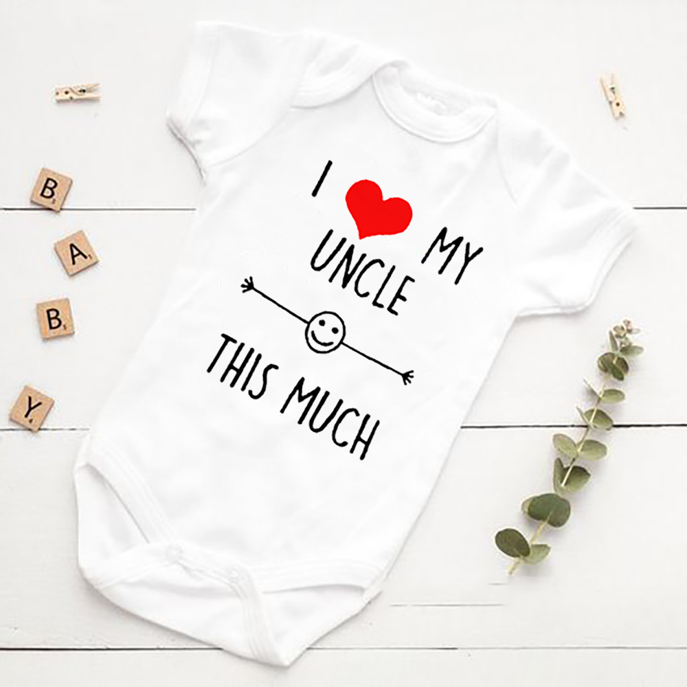 Baby Clothing Gender Neutral - Amo il mio zio, questo abbastanza