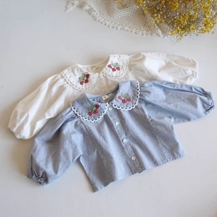 Baby Clothing Embroidery - Camicie Ricamate per Bambine 0-3 Anni
