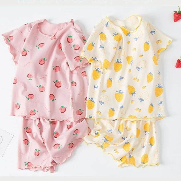 Baby Sleep Suit - Pigiama Estivo per Bambine con Stampa