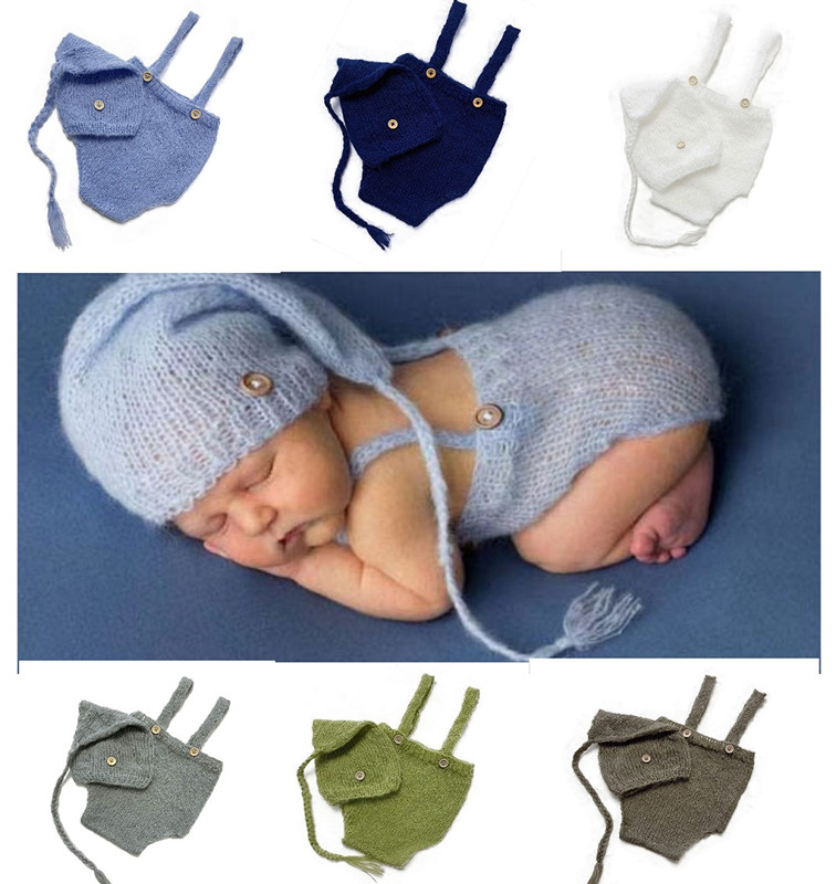 Baby Clothing Set - 2 pz/set Crochet Neonato Vestito Neonato