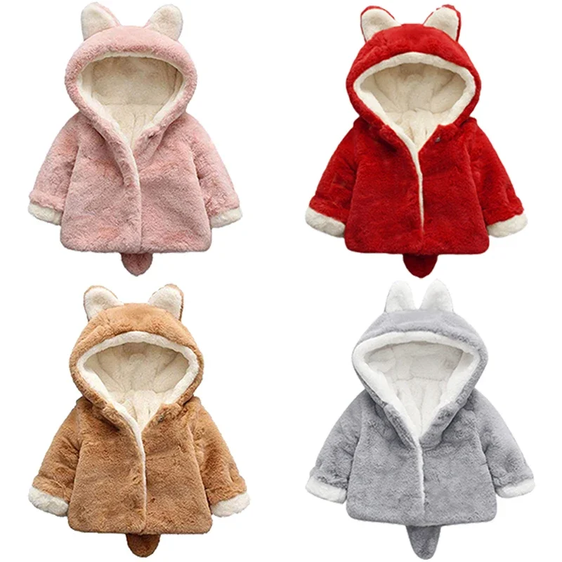Baby Clothing Winter - Cute Cat Ears peluche Baby Jacket