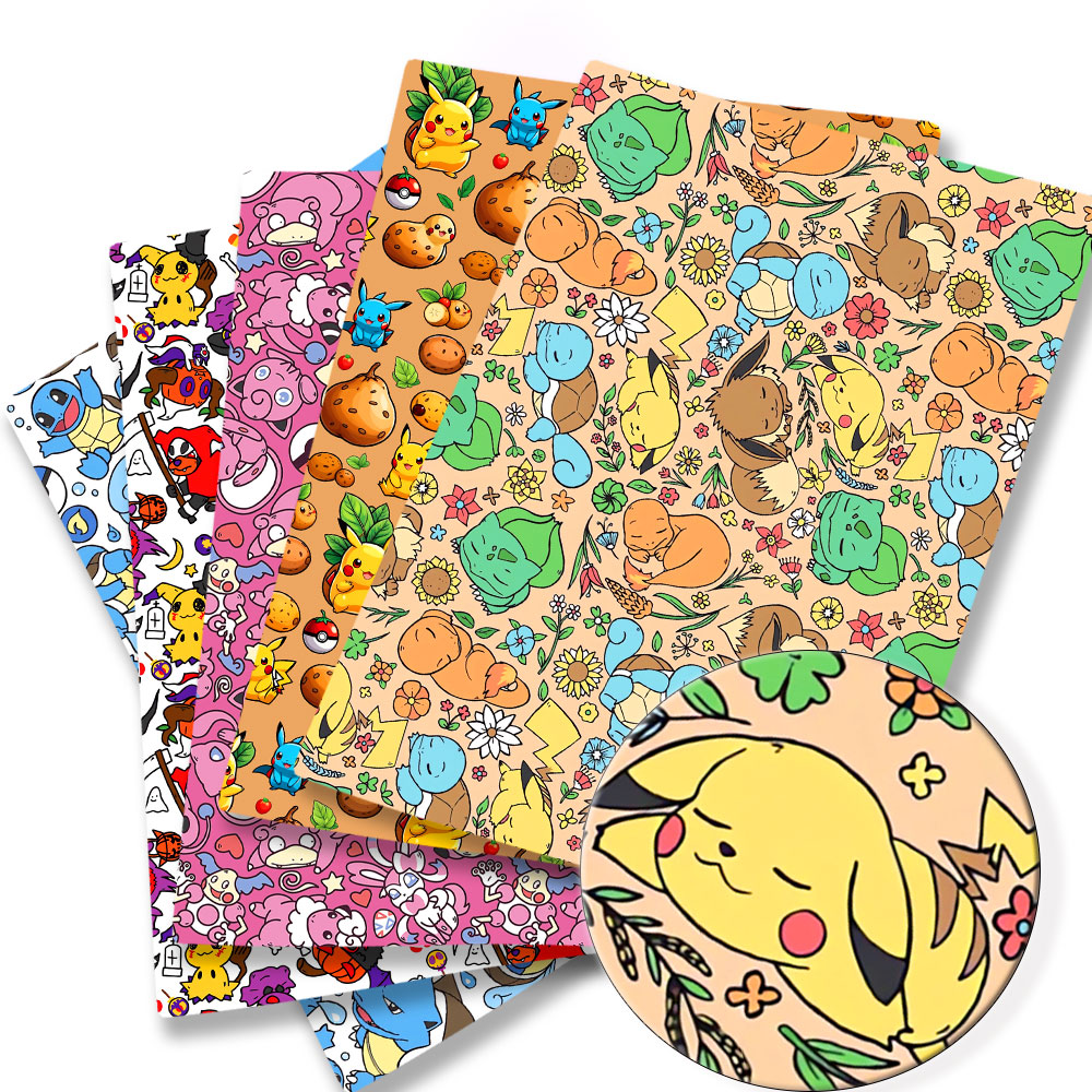 Baby Clothing Japan - Pokemon Cartoon Fabric140 * 50cm Cucito