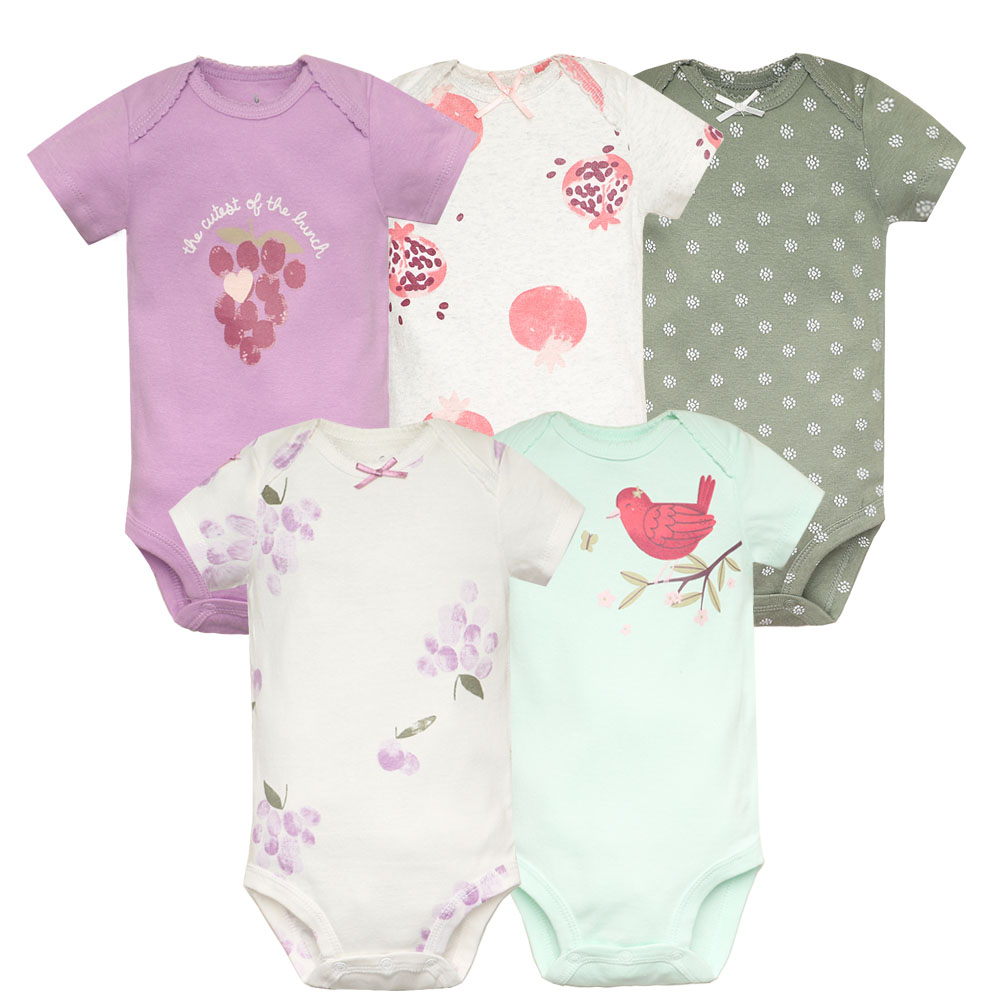 5 pz/lotto Tuta Del Bambino di - Baby Clothing Gender Neutral recensione e prezzo