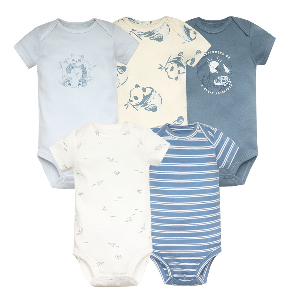5 pz/lotto Tuta Del Bambino di - Baby Clothing Gender Neutral recensione e prezzo