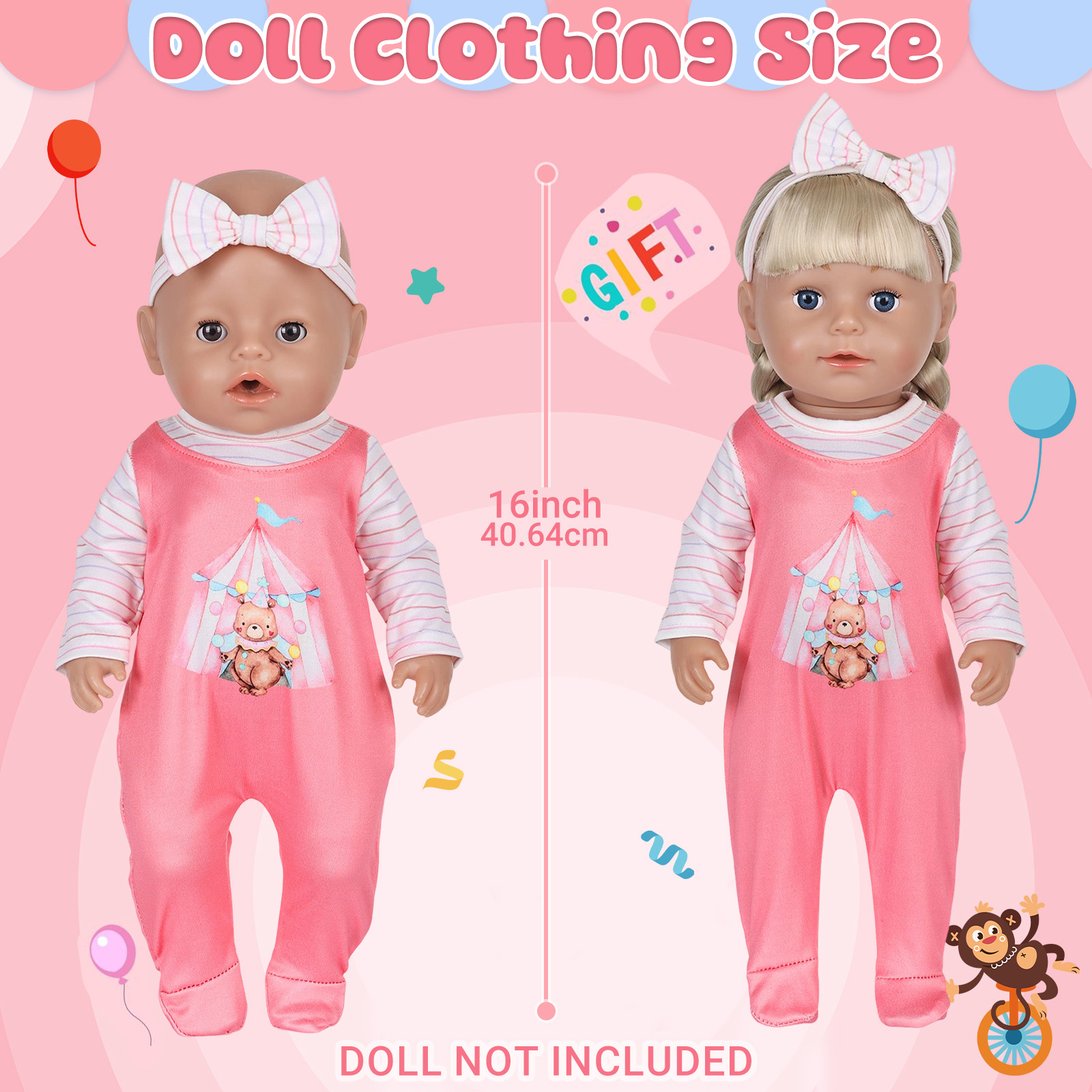 Vestiti per Bambole da 16-18 P - Baby Clothing Set recensione e prezzo