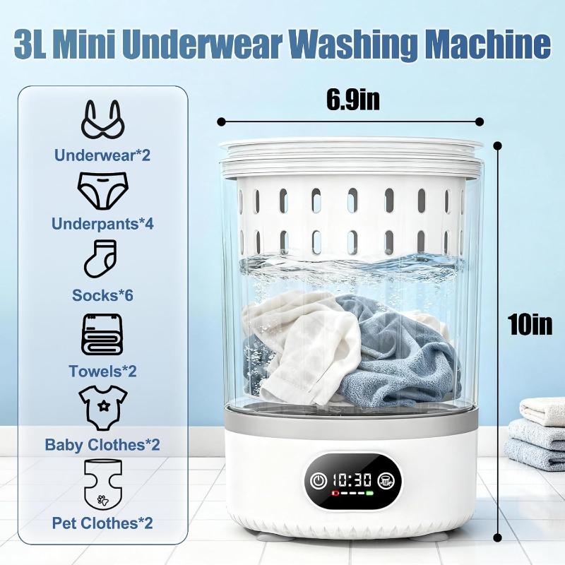 Mini Lavatrice 3L, Lavatrice P - Baby Clothing Washing Machine recensione e prezzo
