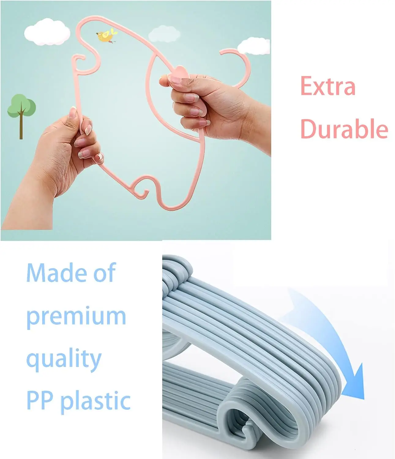 Appendiabiti in plastica per v - Baby Clothing Display recensione e prezzo